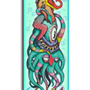 Chubby Chicken Lab Scooter Griptape - Teal / Pink