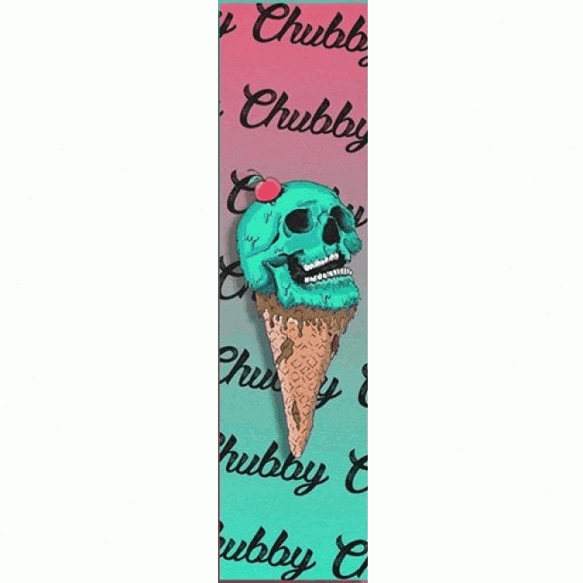 Chubby Ice Cream Scooter Griptape - Green/Pink
