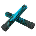 Drone Acolyte Scooter Grips - Black / Cyan Marble