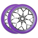 Drone Velocity 1 Scooter Wheel - Spoked Super-Light - 110mm - Smoked Chrome / Purple
