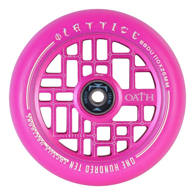 Oath Lattice Wheels - 110mm - Pink - Pair