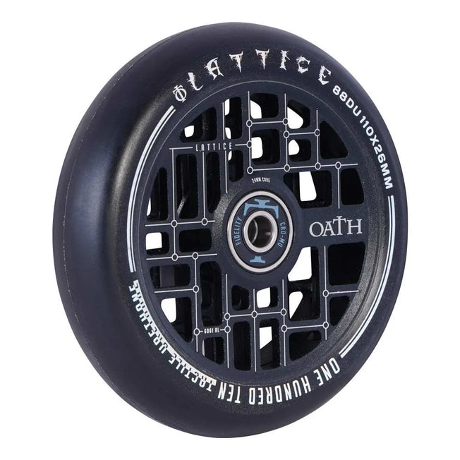 Oath Lattice Wheels - 110mm - Black - Pair