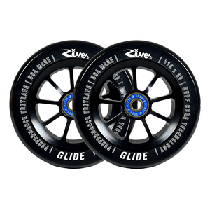 River Glide Pro Scooter Wheels - 115mm - Shadow - Pair