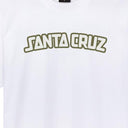 Santa Cruz Arch Strip T-Shirt - White - print close-up