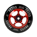 Proto Slider Spoked Wheels - 110mm - Black on Red - Pair
