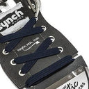 Synch Bands Shoelaces - Navy Blue - lace close-up