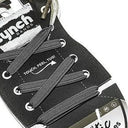 Synch Bands Shoelaces - Sugar Grey - lace close-up