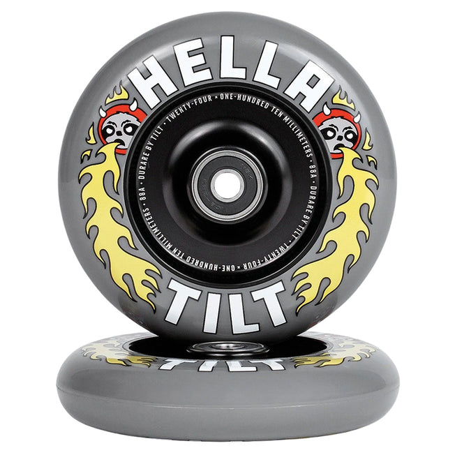 Tilt X Hella Scooters Wheels - 110mm - Grey - Pair