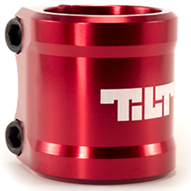 Tilt ARC Oversized Scooter Double Clamp - Anodized Red