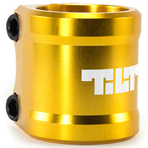 Tilt ARC Oversized Scooter Double Clamp - Anodized Gold