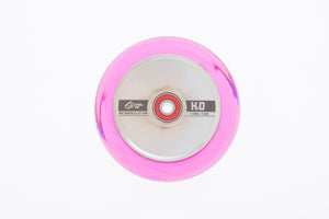 Grit Scooters Hollow Core Wheels H2O 110mm x 24mm Silver / Pink (Pair)
