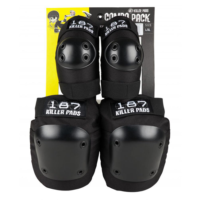 187 Killer Pads Combo Knee & Elbow Pads - Black