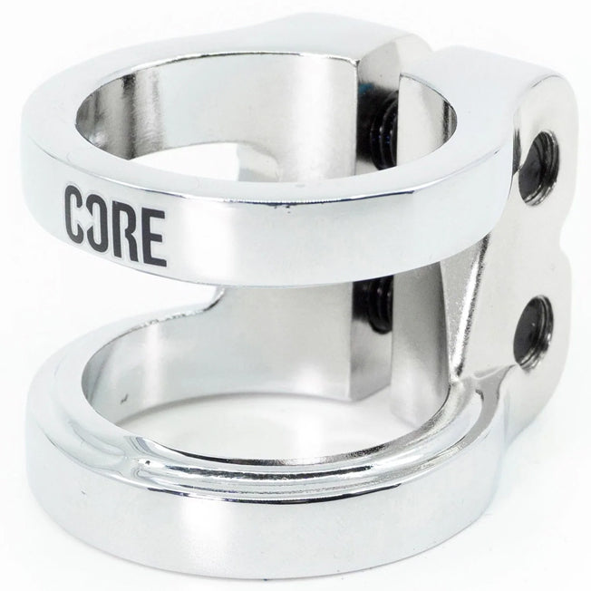 Core Venom Scooter Double Clamp - Chrome