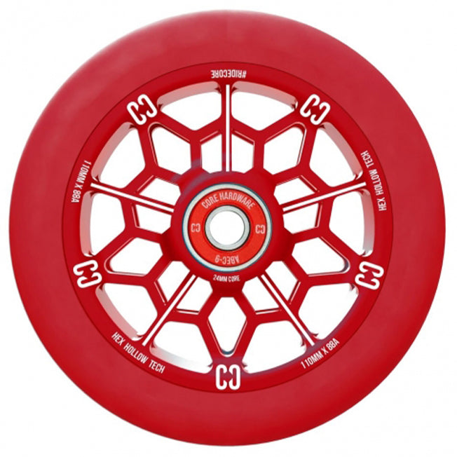Core Hex Pro Scooter Wheel - 110mm - Red