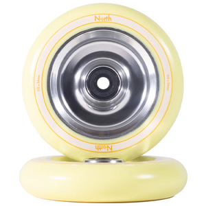 North Fullcore Wheel - 110mm - Cream / Silver - Pair