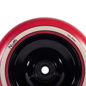 North Fullcore Wheel - 110mm - Black / Red - Pair