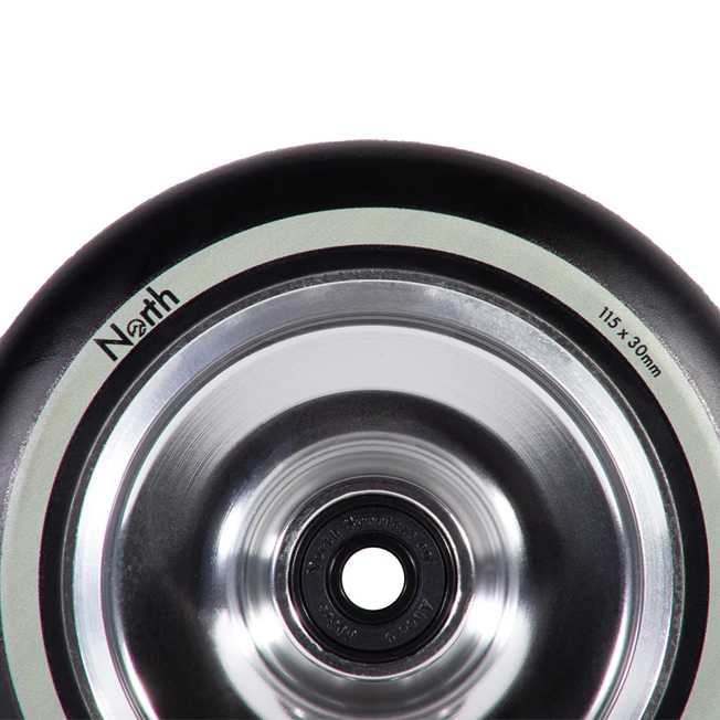 North Fullcore Wheel - 110mm - Black / Silver - Pair