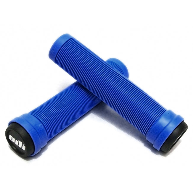 ODI Long Neck Grips - Flangeless - ST - Blue