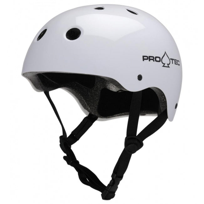 Pro-Tec Classic Helmet - Gloss White - Adult – Dogg Scooters