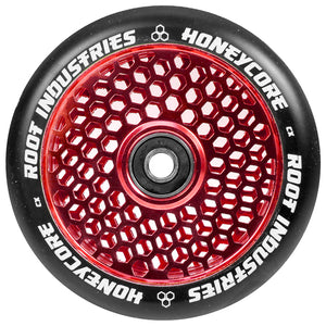 Root Honeycore Wheel - 110mm - Black on Red - Pair