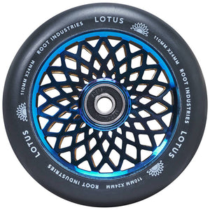Root Lotus Wheel - 110mm - Black on Blu-ray - Pair