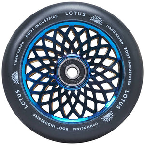 Root Lotus Pro Scooter Wheels - 110mm - Black on Blu-ray - Pair