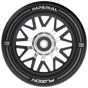 Fuzion Imperial Wheel - 110mm - Black/Silver - Pair