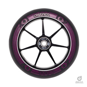 District Scooters 120mmx28mm Dual Width Core W120 Wheel - Black / Magenta
